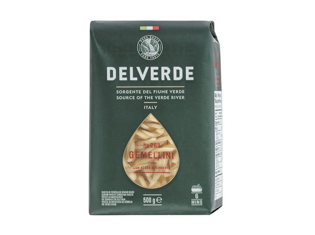 Massa rolitos Delverde bronze 500 g