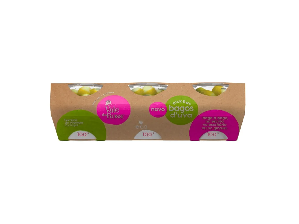 Uva branca VALE DA ROSA sem grainha 3 x 100 g