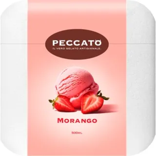 Gelado de Morango embalagem 500 ml - Peccato