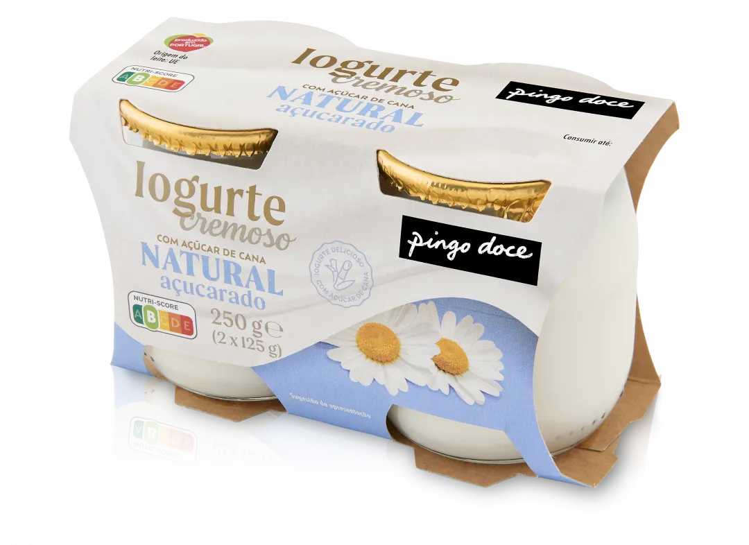 Iogurte Cremoso Natural Açucarado Pack 2