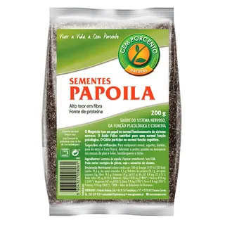 Sementes de papoila, 200g Cemporcento