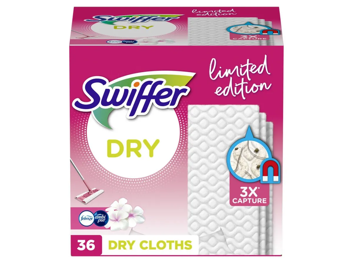 Recarga de mopa Swiffer pink dry fresh 36 unidades