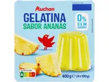 Gelatina Auchan ananás 0% de açúcar 4 x 100 g