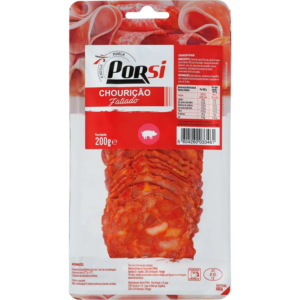 Chourição Fatiado 200g