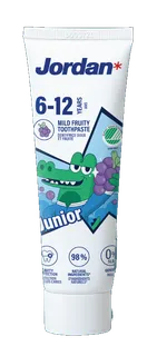 Pasta de Dentes Infantil Sabor Frutas 6-12 Anos Jordan