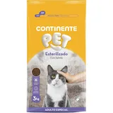 Ração para Gato Adulto Esterilizado Salmão Continente Pet