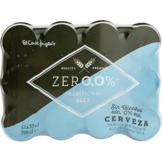 Cerveja sem Álcool 0,0% Pack 12 lata 33 cl - El Corte Inglés