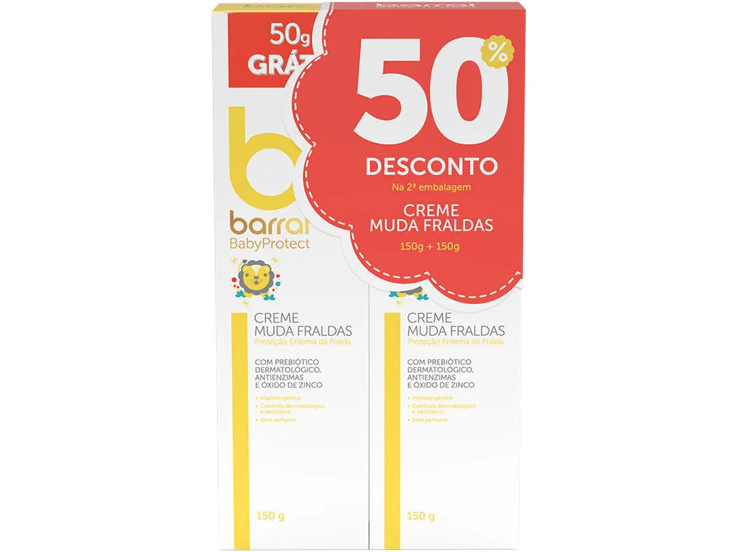 Creme Barral muda fraldas 2 x 150 g