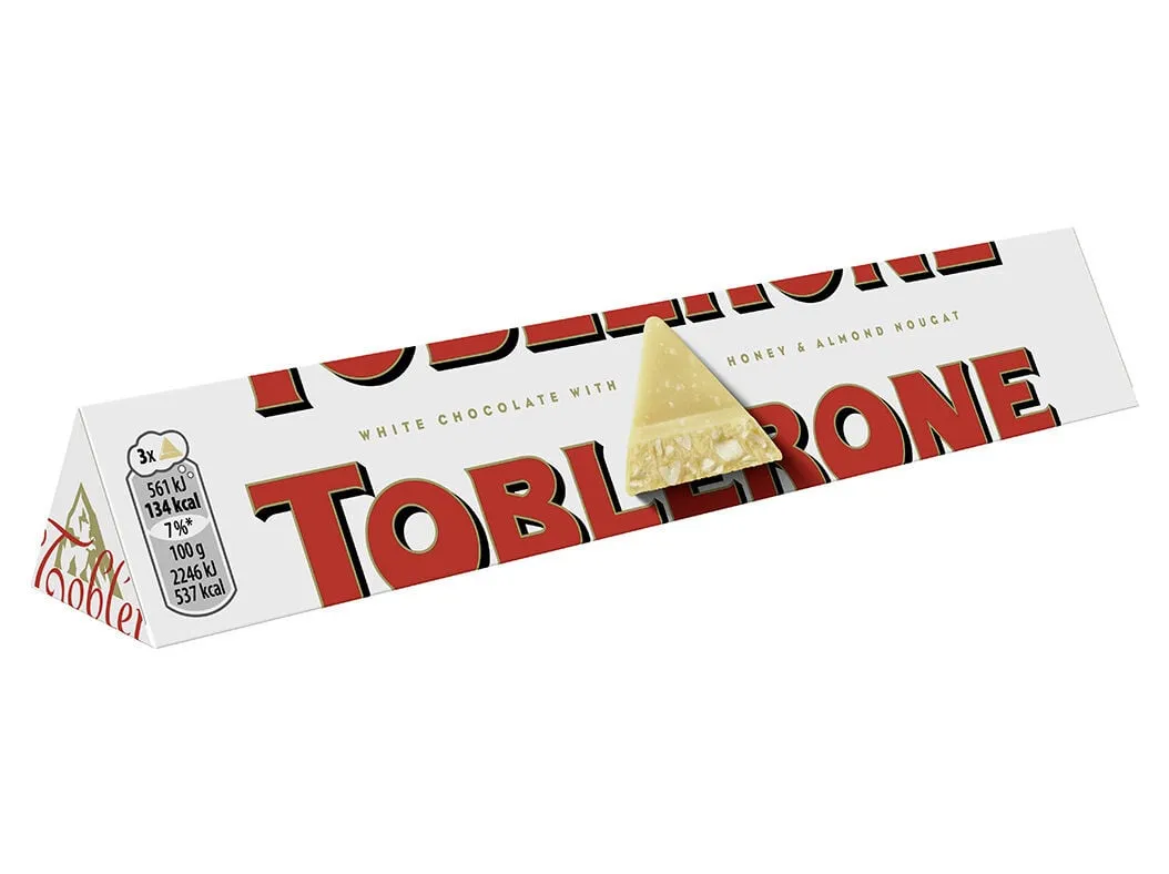 Chocolate Toblerone branco 100 g