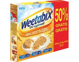 Cereais Weetabix fibra original 430 g+50%grátis