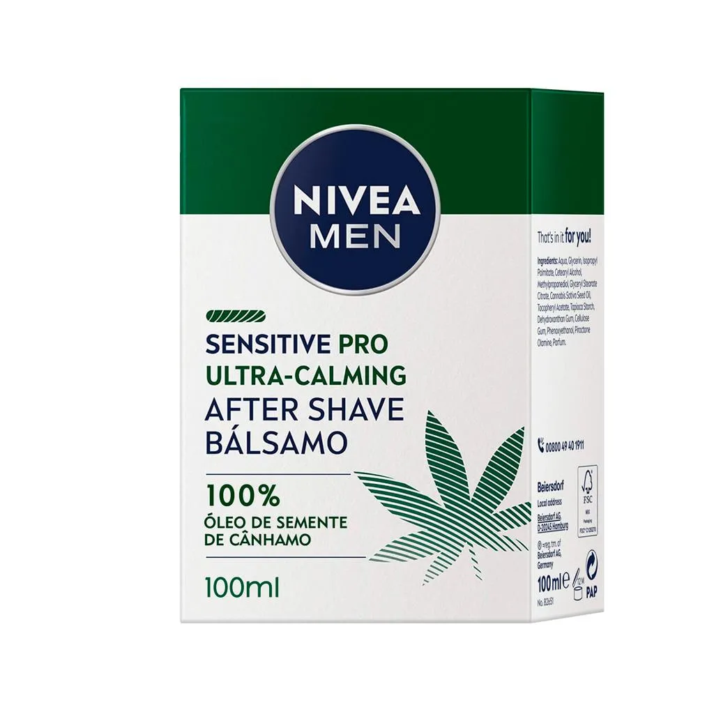 After shave sensitive pro, embalagem de 100 ml