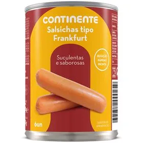 Salsichas Frankfurt em Lata 6 un sem Glúten Continente
