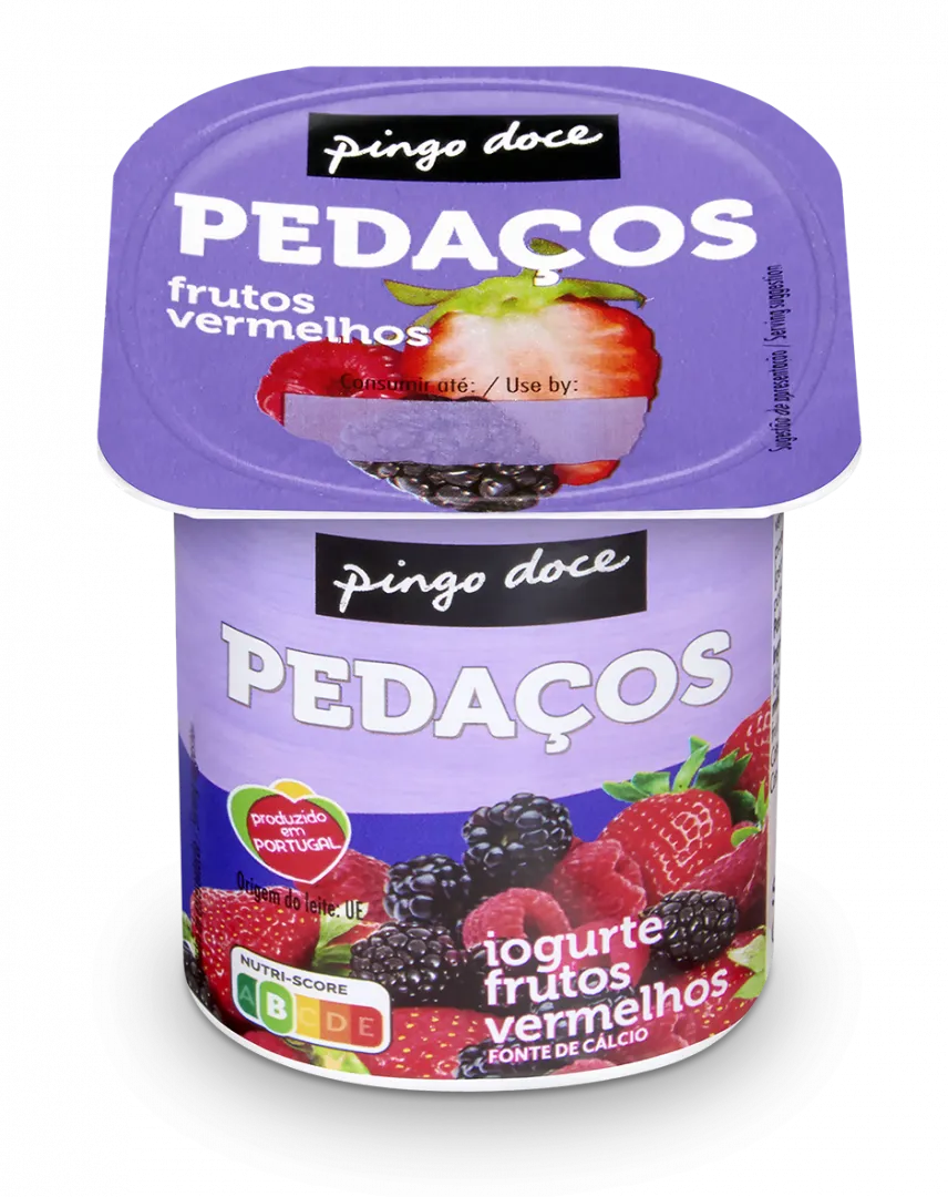 Iogurte Pedaços de Frutos Vermelhos
