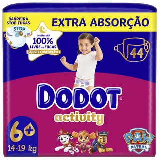 Fraldas Activity Extra T6+ 14-19kg Dodot