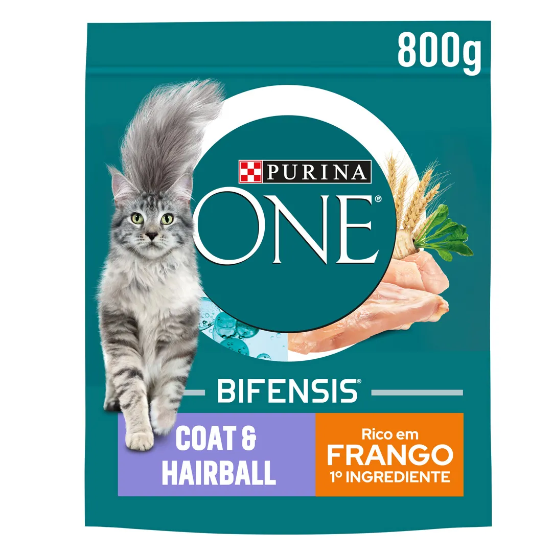 Comida Seca para Gato Esterilizado Bolas de Pêlo com Frango