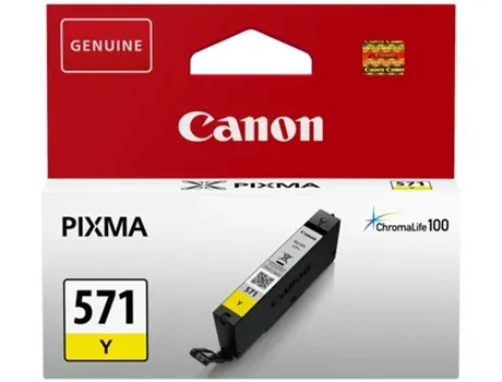 Tinteiro CANON CLI-571 Amarelo (0388C001)
