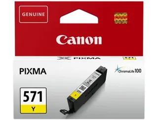 Tinteiro CANON CLI-571 Amarelo (0388C001)