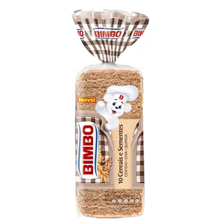 Pão de forma com côdea 10 cereais Bimbo