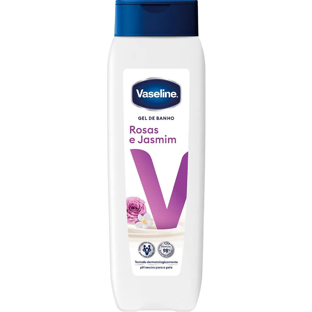 Gel de banho rosas e jasmim, 750ml