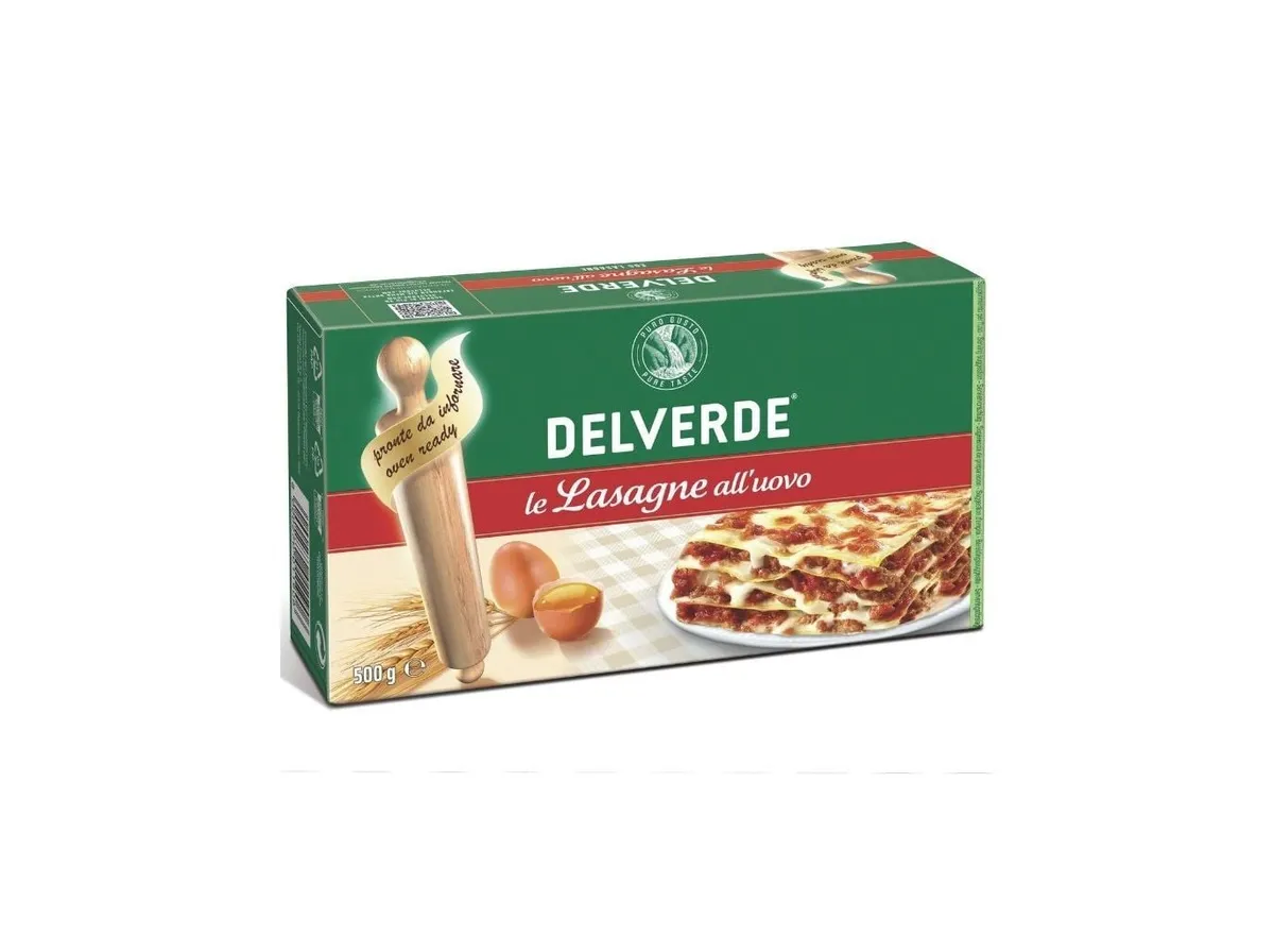 Massa lasanha com ovo Delverde selection 500 g