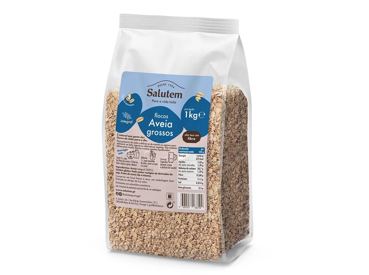 Flocos Salutem aveia grossos integrais 1 kg