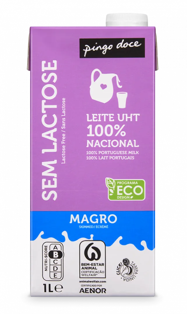 Leite UHT Magro sem Lactose