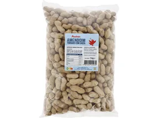 Amendoim com casca torrado Auchan 1 kg
