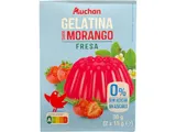 Gelatina Auchan sem açúcar morango 2 x 15 g