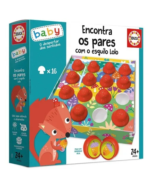 Encontra os pares com o esquilo Lolo