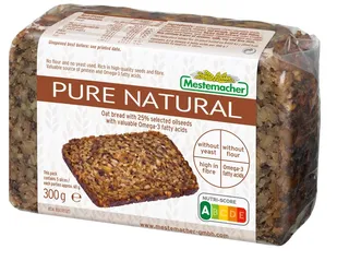Pão Mestemacher pure natural sem farinha 300 g