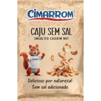 Caju sem Sal embalagem 150 g - Cimarrom