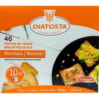 Tostas de Trigo 40 Unidades embalagem 300 g - Tostagrill