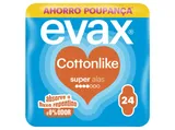 Pensos higiénicos cottonlike super com abas EVAX 24 un