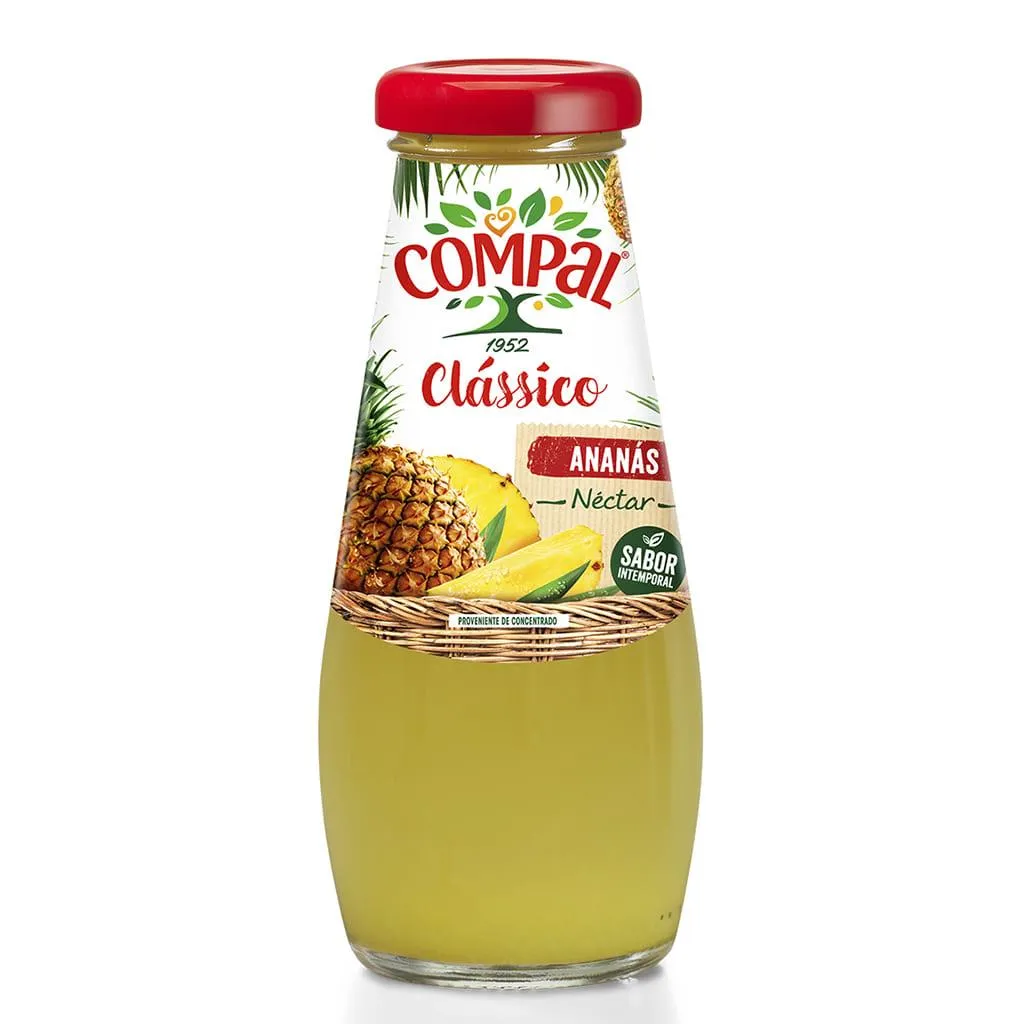 Néctar classico de ananás, garrafa de 200 ml