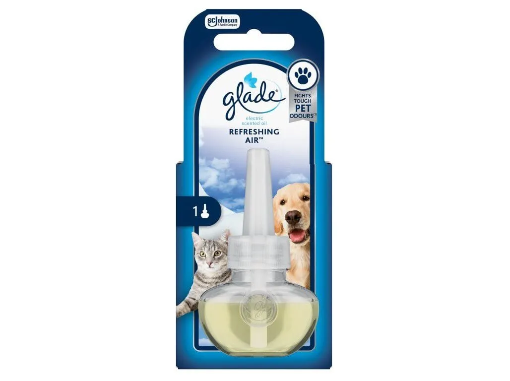 Ambientador eléctrico recarga Glade pet refreshing air 20 ml