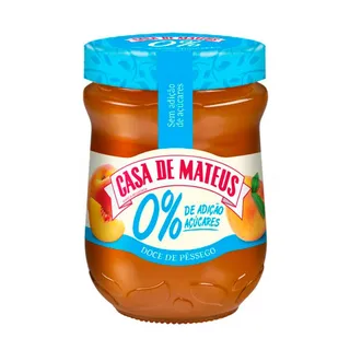 Doce de Pêssego sem Adição de Açúcar Casa de Mateus