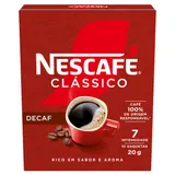 Café solúvel sem cafeína, embalagem de 20g