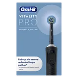 Escova de Dentes Elétrica Vitality Pro Preta