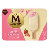 Gelado chocolate branco com morango, 400 ml