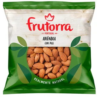 Amêndoa com Pele, emb. 150 gr Frutorra