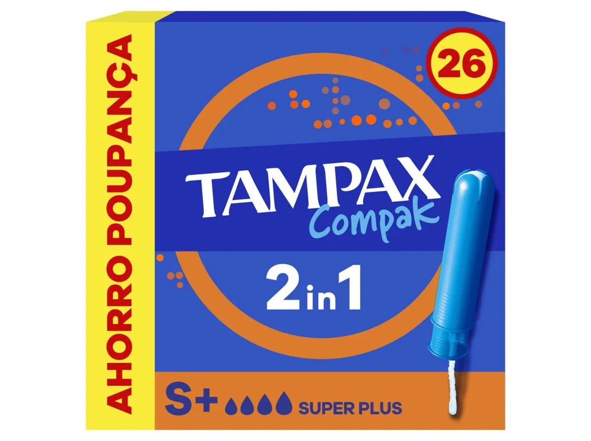 Tampões Tampax compak super plus 26