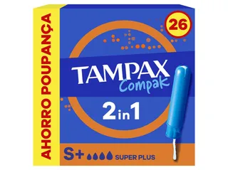 Tampões Tampax compak super plus 26