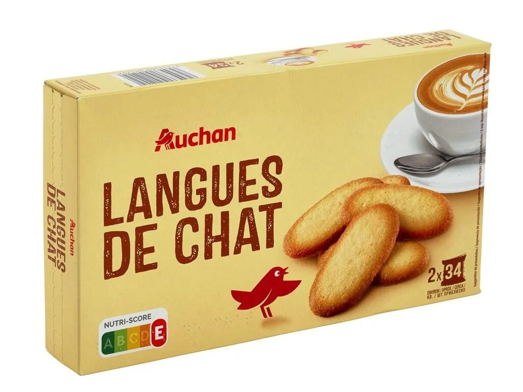 Línguas Auchan de gato 200 g