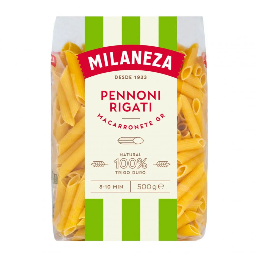 Massa Macarronete Penne Grande Riscado