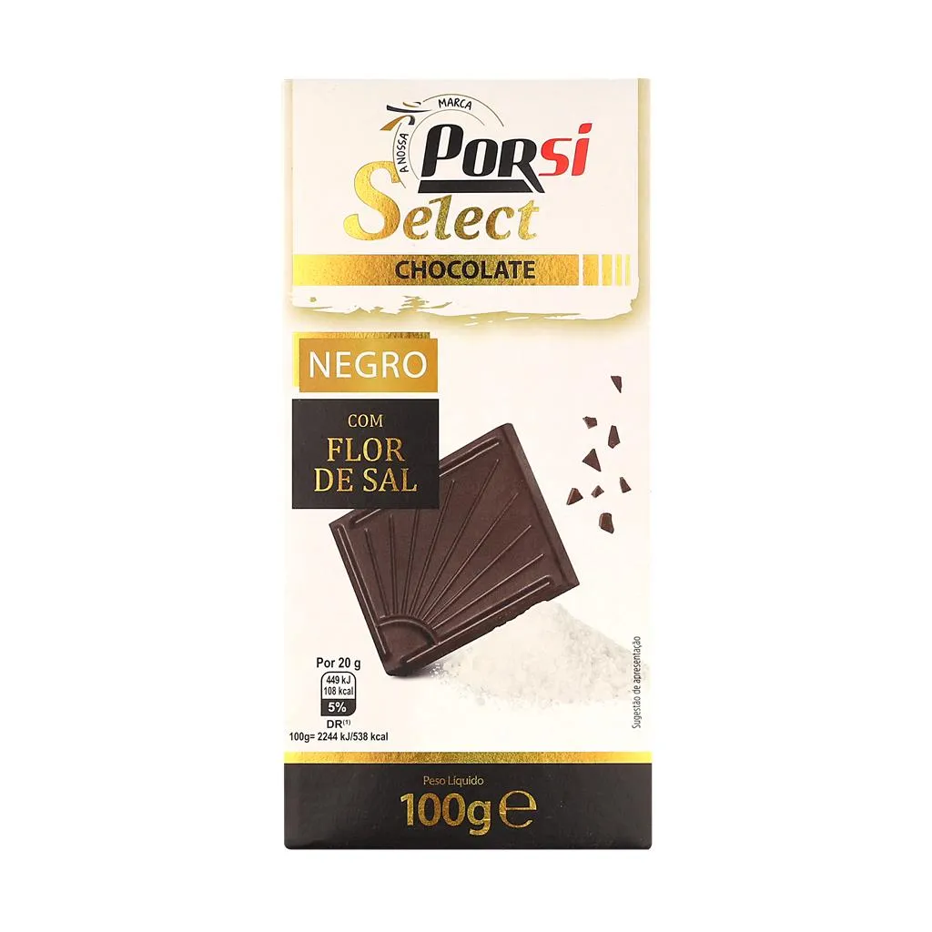 Tablete Chocolate Negro com Flor de Sal