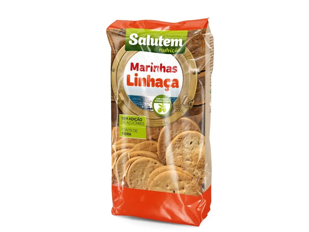 Bolachas Salutem marinhas linhaça 200 g
