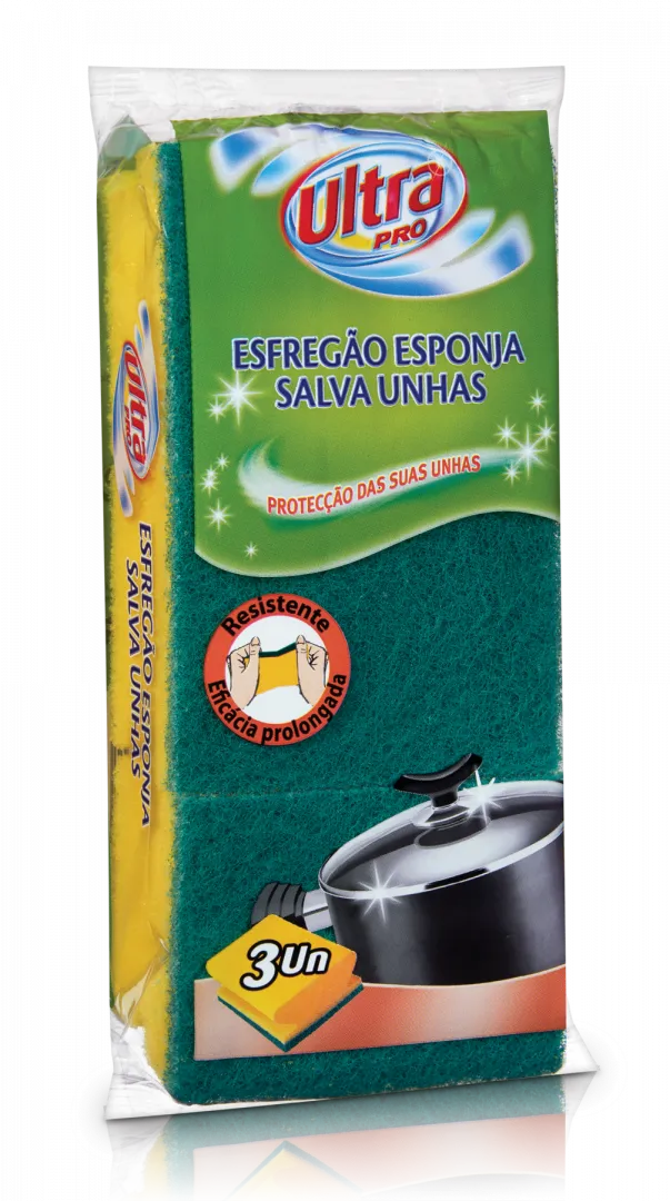 Esfregão Esponja Salva Unhas 3un