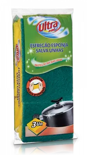 Esfregão Esponja Salva Unhas 3un Ultra