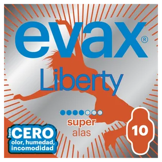 Pensos Higiénicos Liberty Super com Abas Evax
