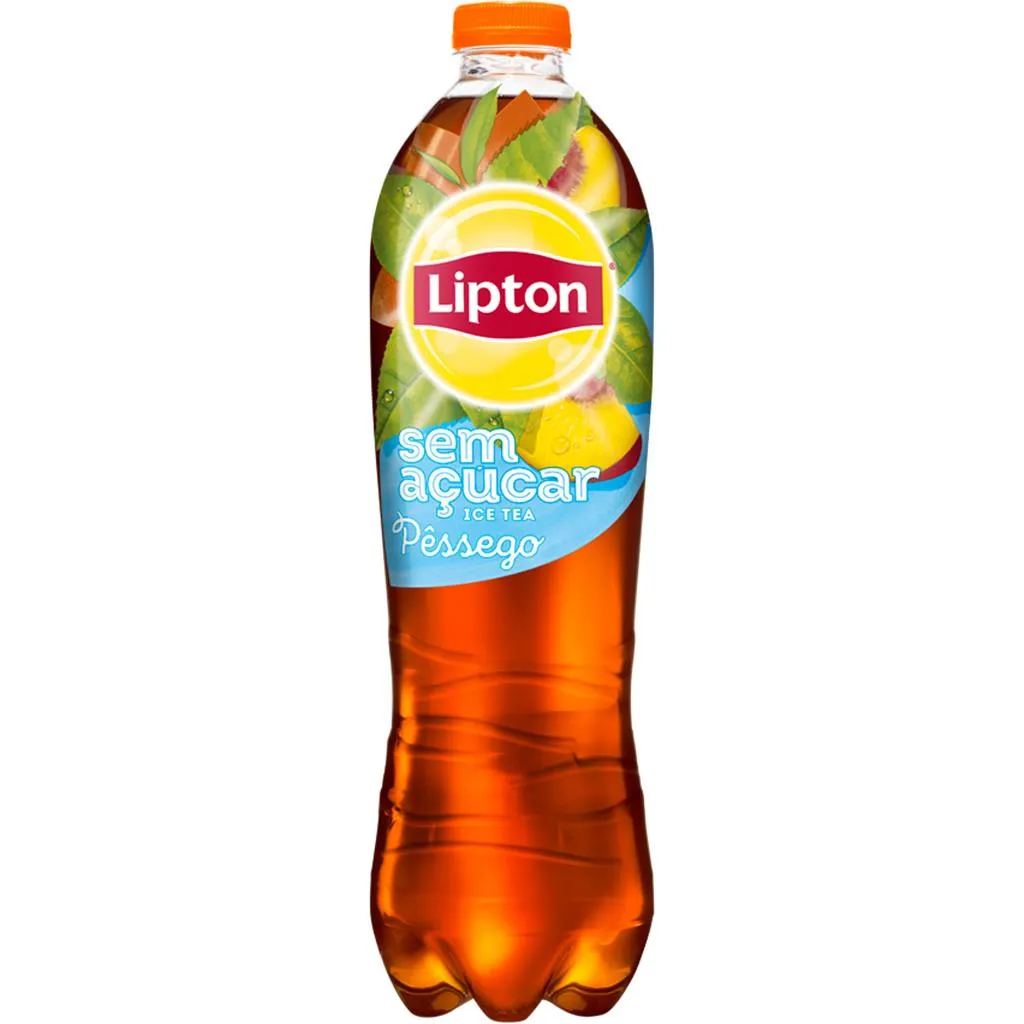 Ice tea de pêssego sem açúcar, garrafa de 2l